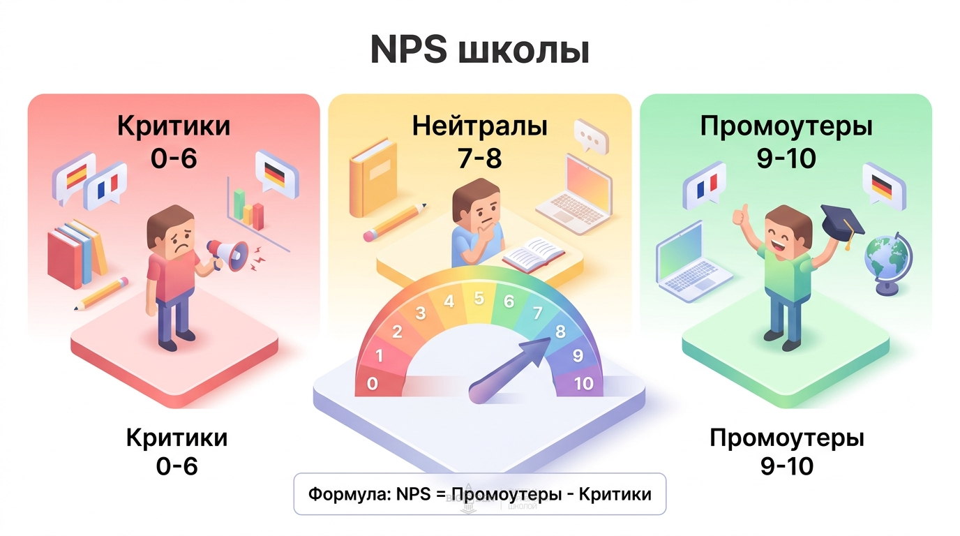 NPS языковой школы: как измерить и поднять
