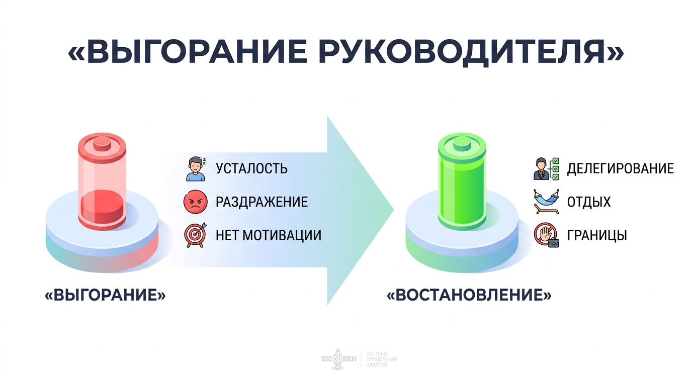 Выгорание руководителя школы: как распознать и остановить
