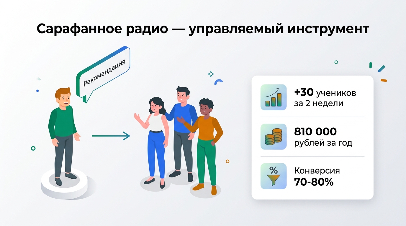 Система рекомендаций для языковой школы: кейс Татьяны Михайловой — 30 учеников за 2 недели, 810 000 рублей за год