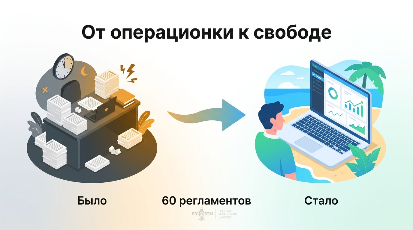 Трансформация руководителя: от операционки к удалённому управлению через регламенты