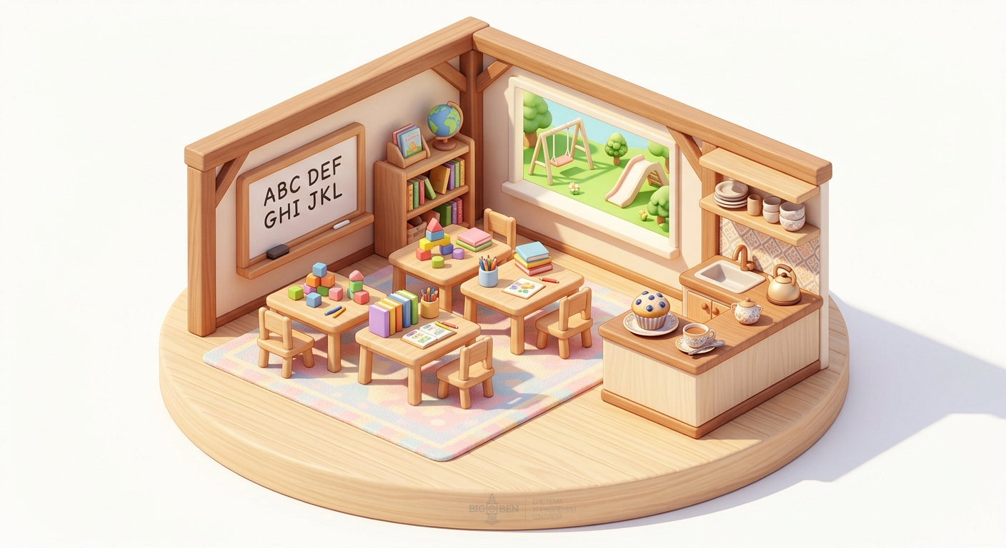 Финансовая модель мини-сада при языковой школе: загрузка помещения, команда, оплата