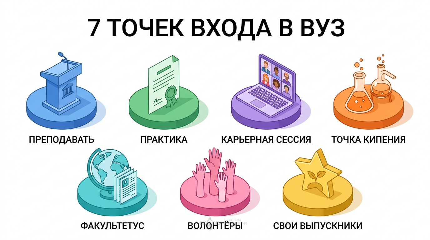 7 точек входа в вуз для найма преподавателей