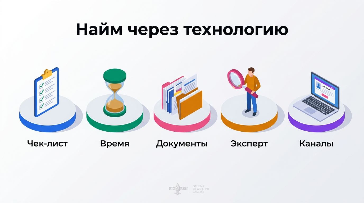 5 принципов найма через технологию: чек-лист, время, документация, эксперты, каналы