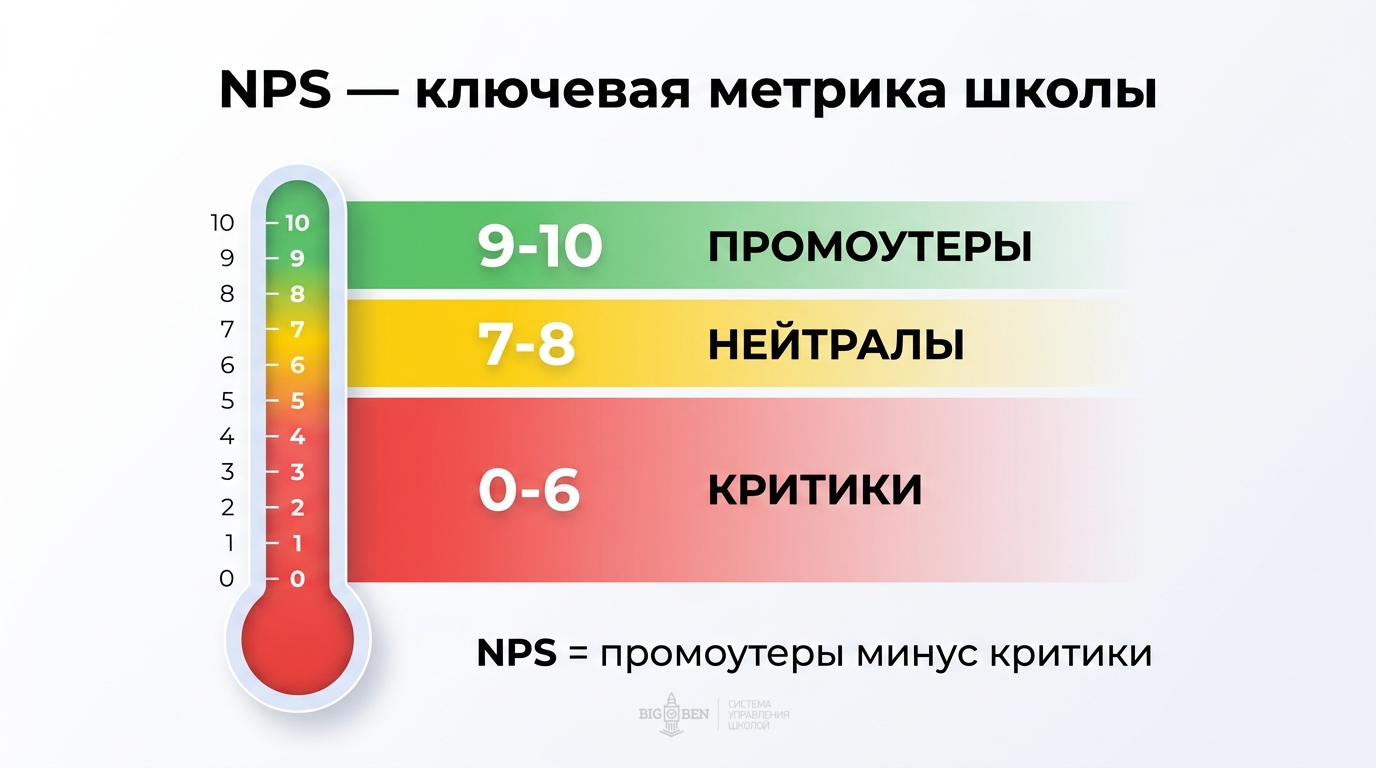 NPS — ключевая метрика школы: критики, нейтралы, промоутеры
