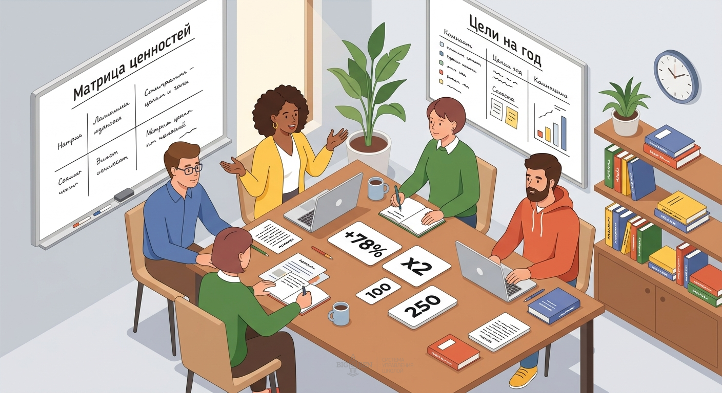 Матрица ценностей руководителя и образовательного центра