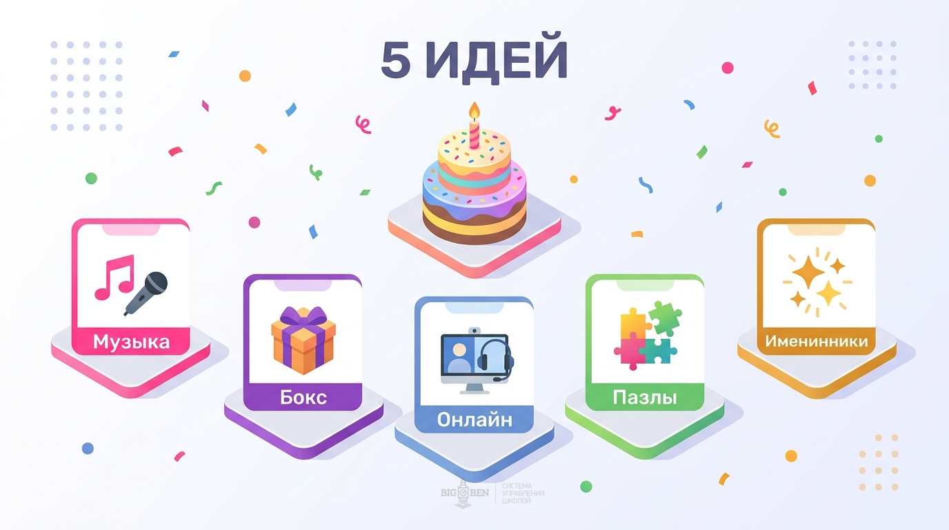 5 креативных идей поздравления сотрудников: музыкальное поздравление, подарочный бокс, онлайн-формат, пазлы, день именинников