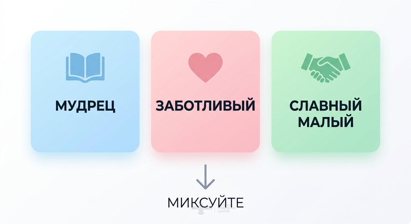 Три рекомендуемых архетипа для языковой школы: Мудрец, Заботливый, Славный малый