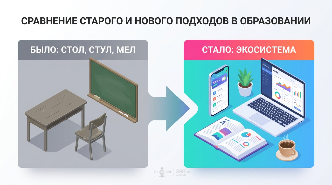 Трансформация образования: от стола и стула к цифровой экосистеме учебного центра