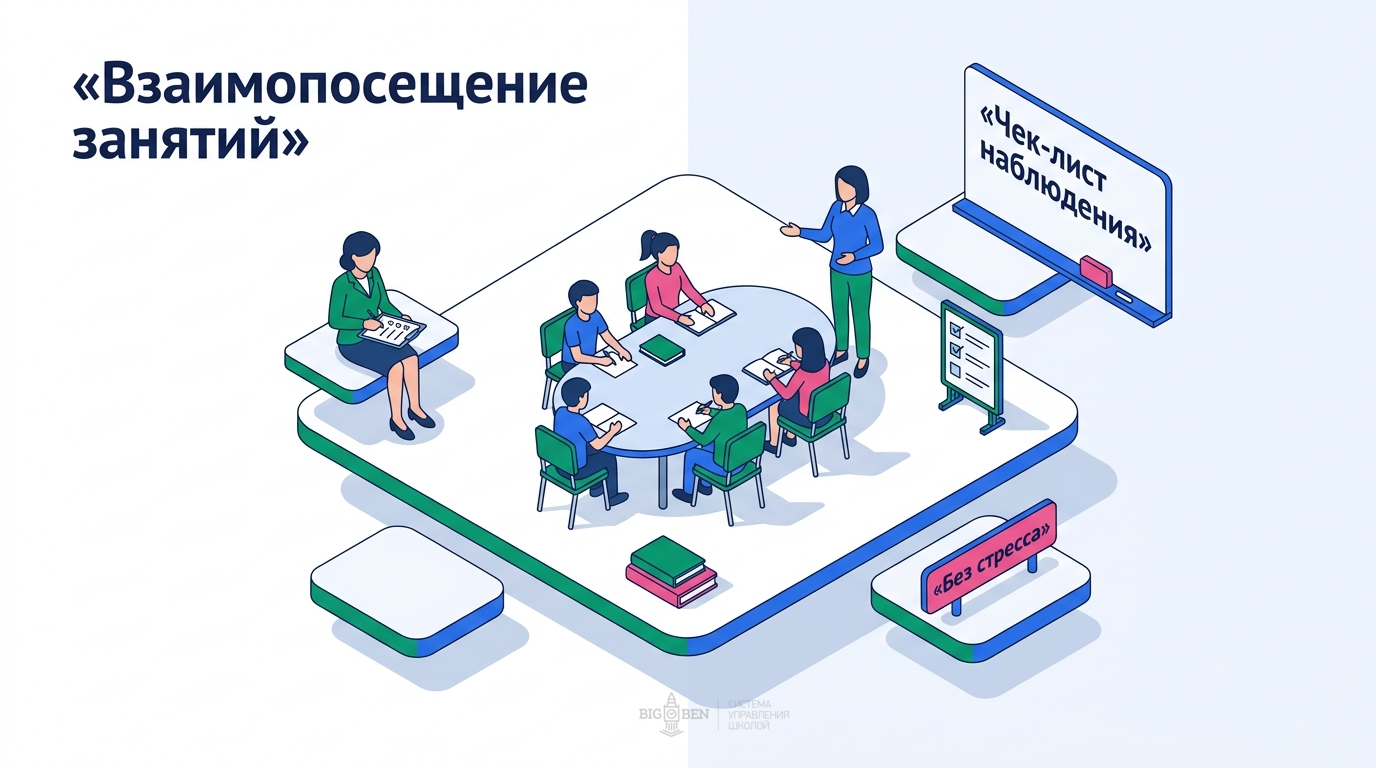 Система взаимопосещения занятий: наблюдение с чек-листом, без стресса