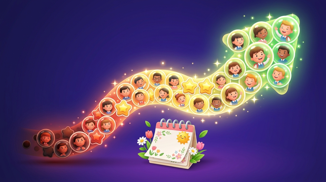 Удержание учеников в мае — отток снизился с 30% до 8%