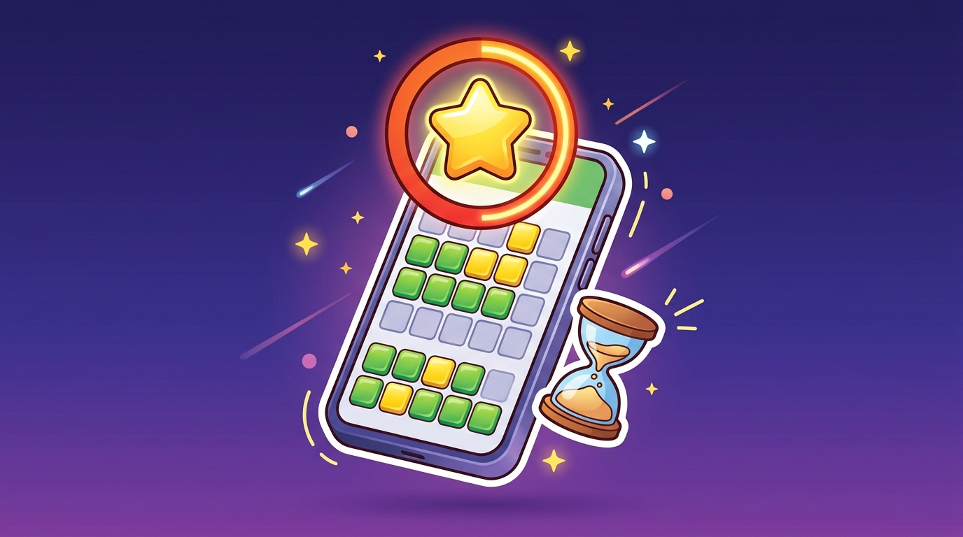 Wordle Star — ачивка с таймером, сгорает за 24 часа без подтверждения