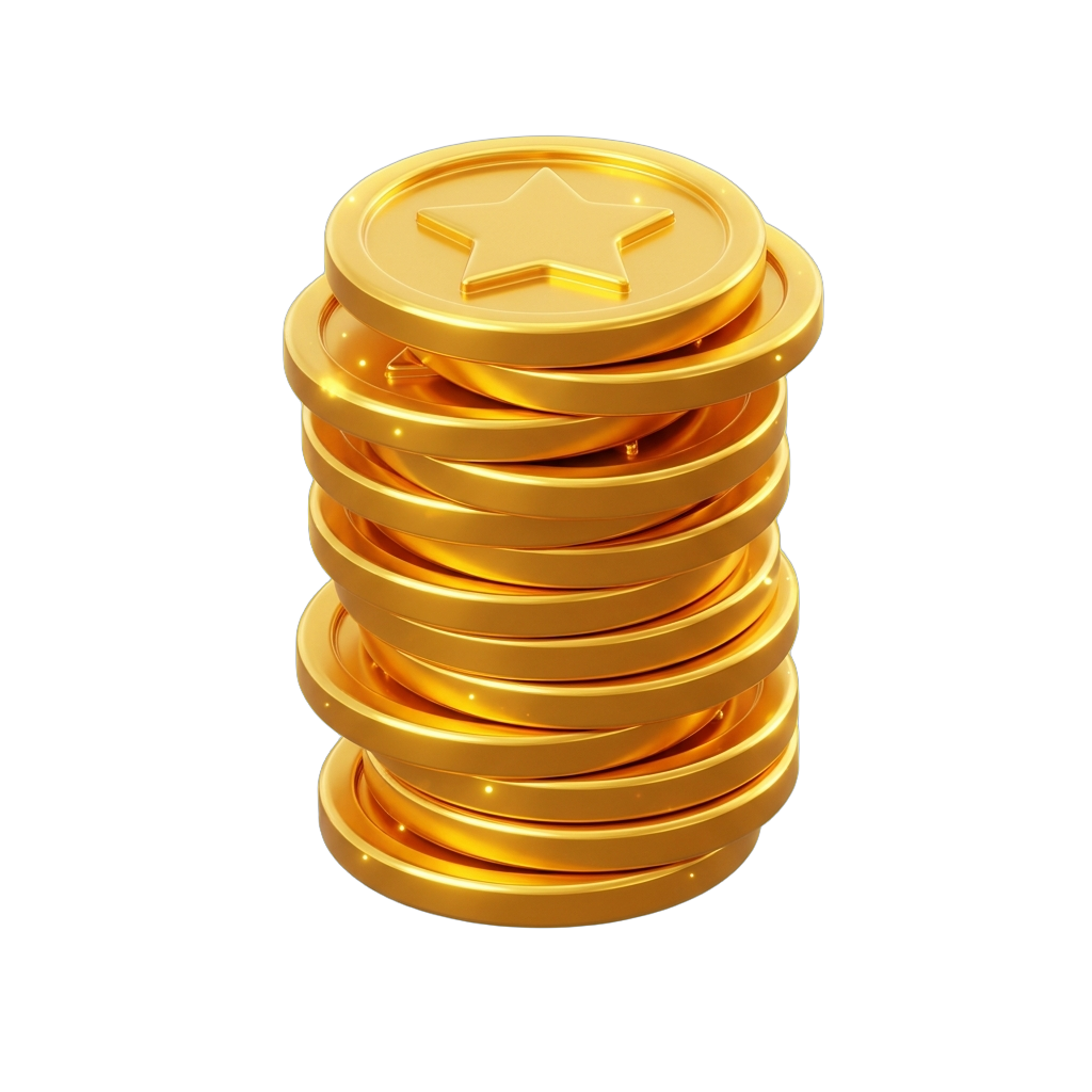 Стопка монет-наград